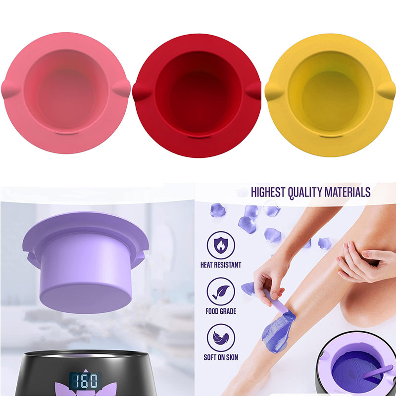 Wax Warmer - Mangkuk silikon penghilang rambut, penghangat lilin