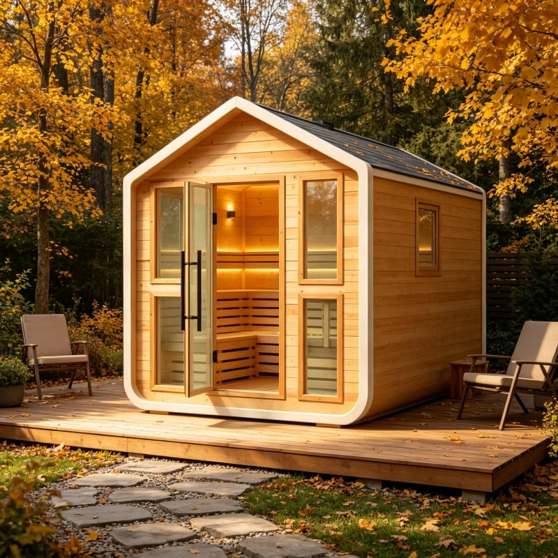 Spa Wellness Gym - Kabin Sauna Mewah Kustom Kayu Solid