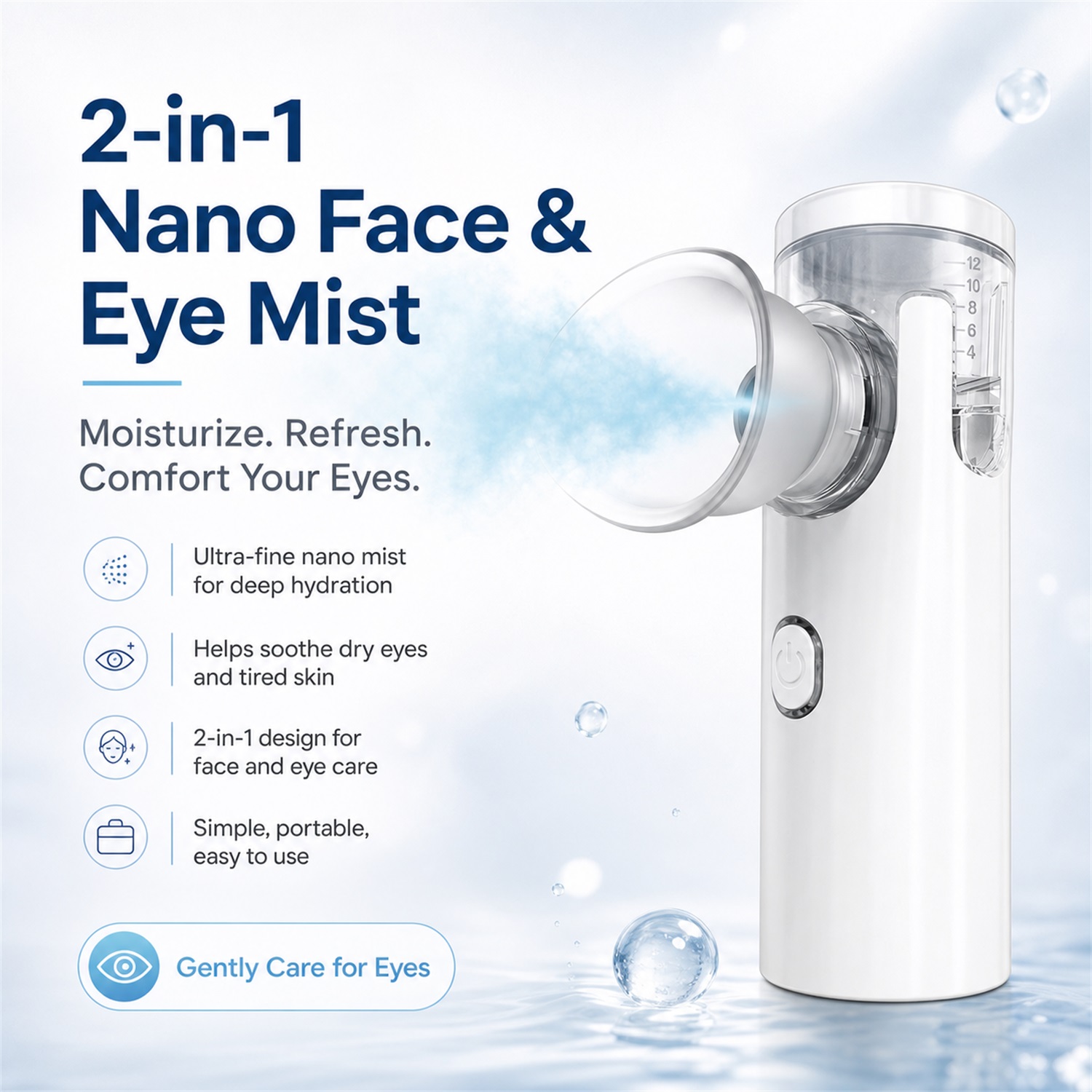 Face Steamer - Alat Pijat Mata Nano Spray, Penyemprot