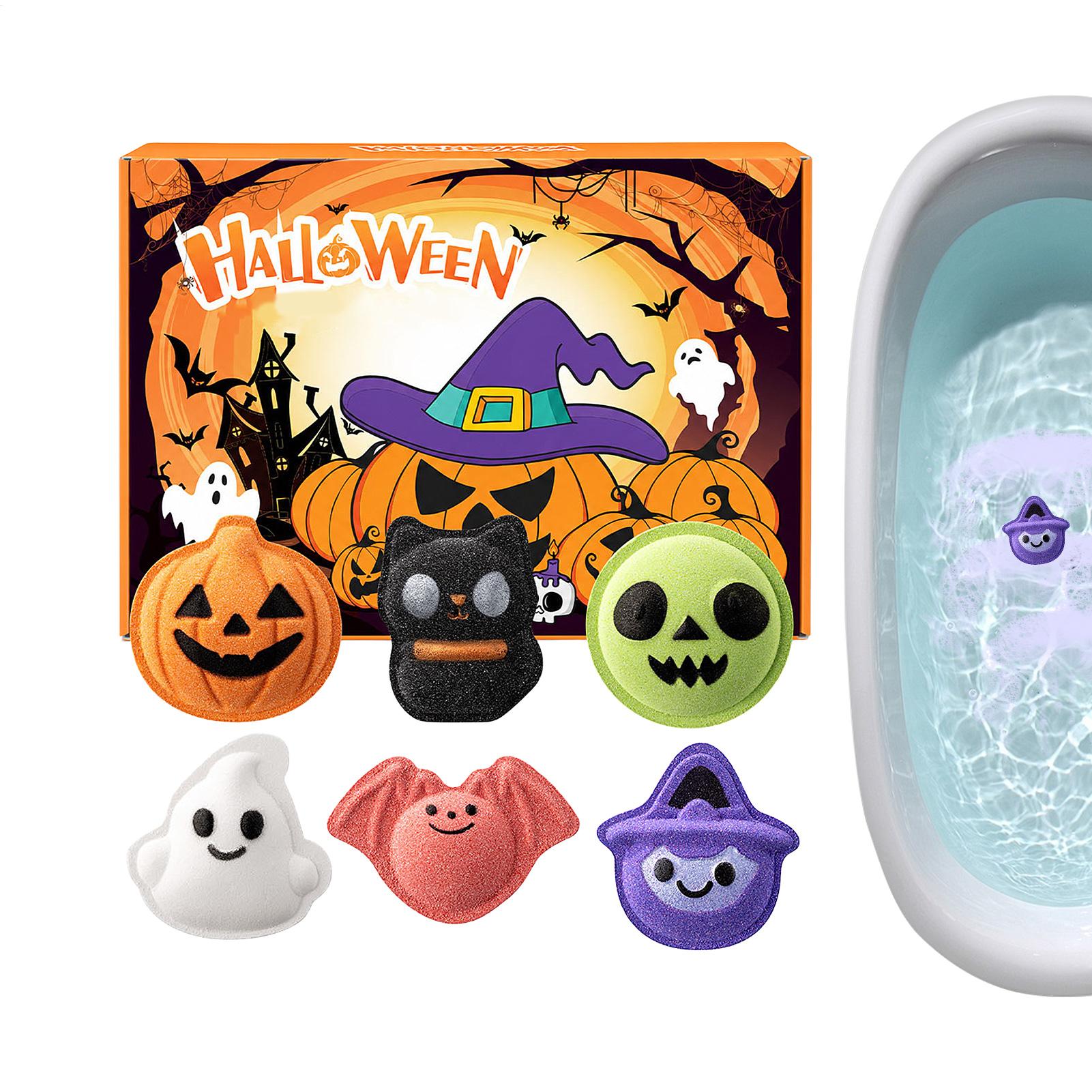 Bath Salts - Set Bola Mandi Halloween, 6 buah,