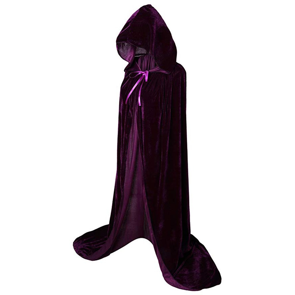 Bathrobe - Jubah Halloween Jubah Berkerudung Gotik Jubah