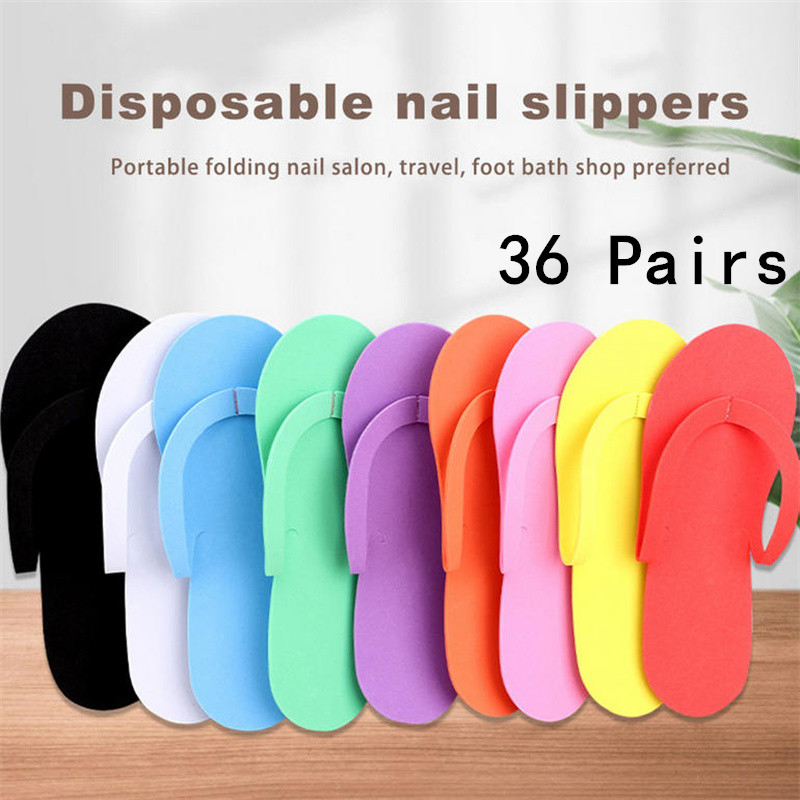 Foot Spa - 12/24/36 Pasang Sandal Sekali Pakai Warna