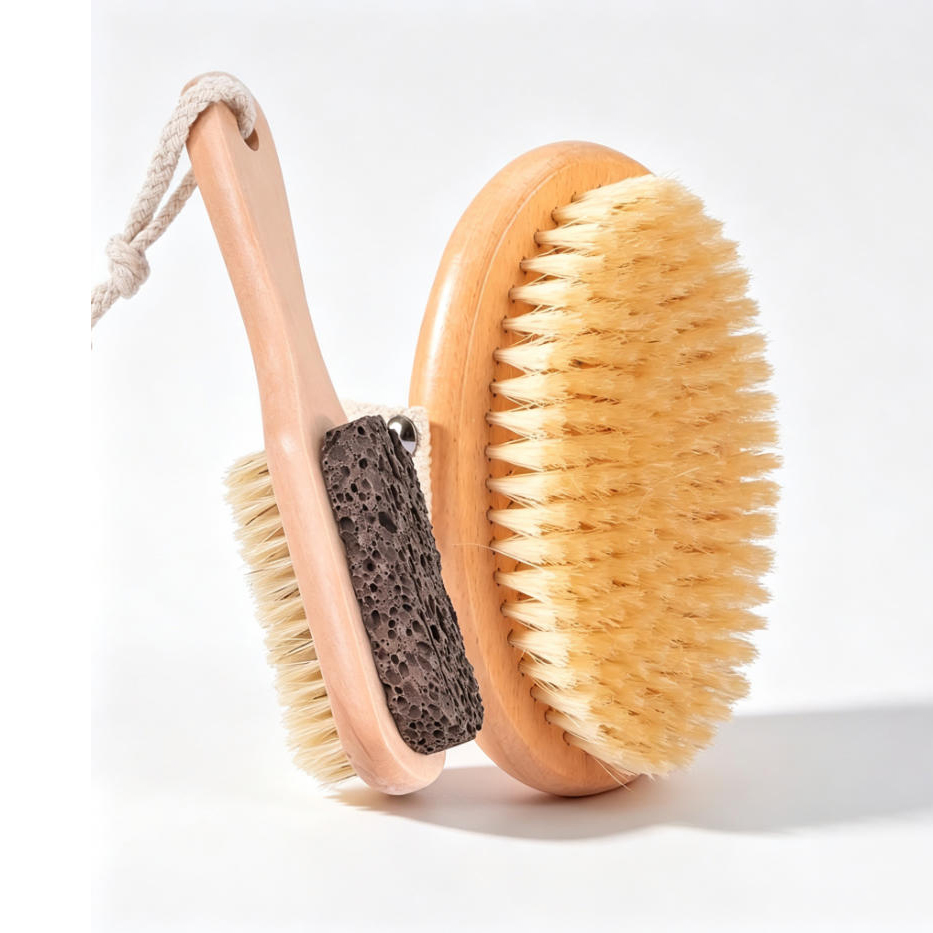 Body Brush - 2 buah sikat tubuh untuk pengelupasan