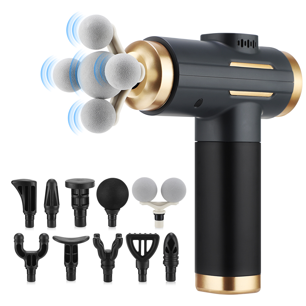 Massage Gun - 11 dalam 1 Pistol Pijat Elektrik