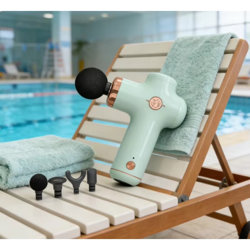 Massage Gun - Pistol Pijat Mini Genggam Dengan 4