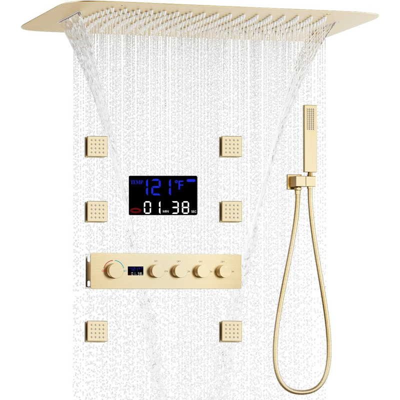Body Brush - Sistem Shower Termostatis Digital dengan Tampilan