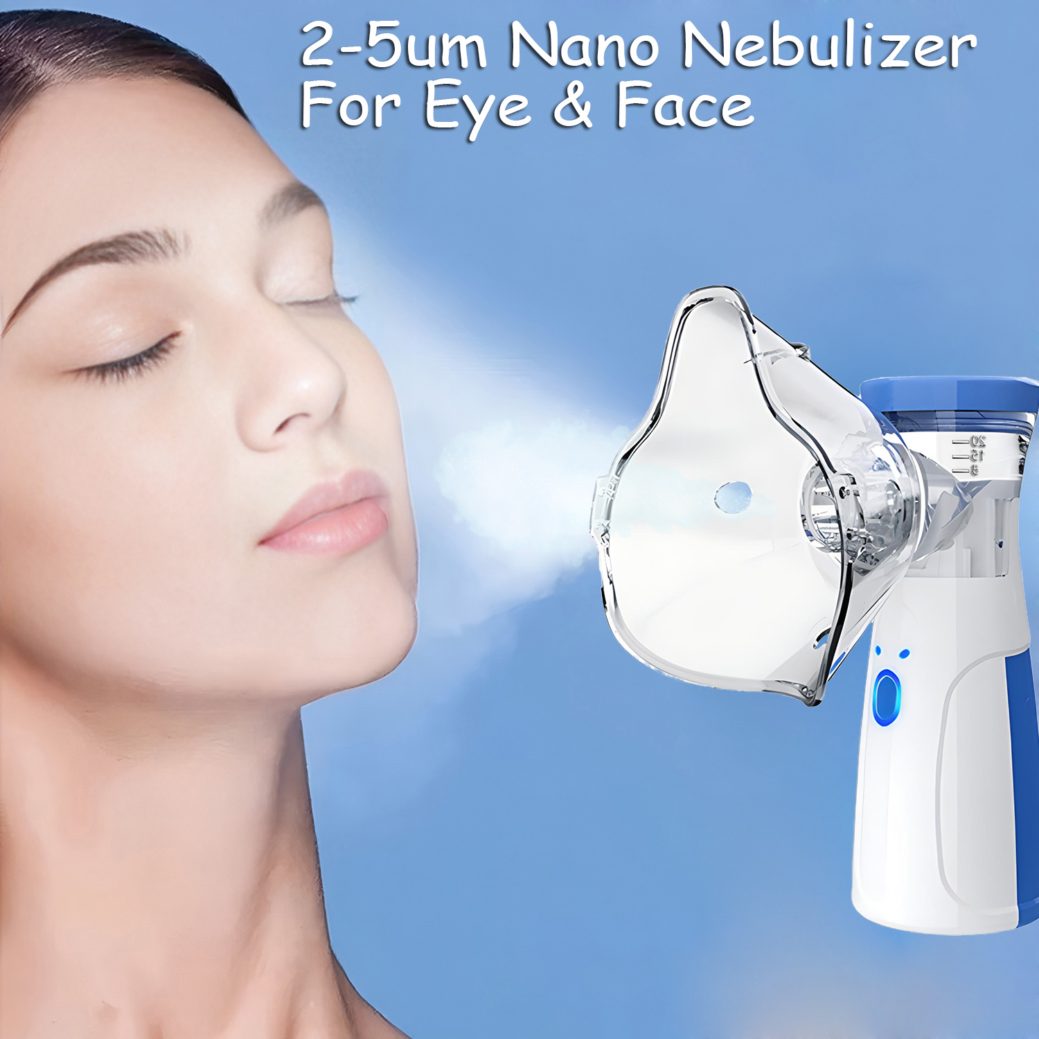 Face Steamer - Penghangat Wajah Mini Silent Mesh Nebulizer