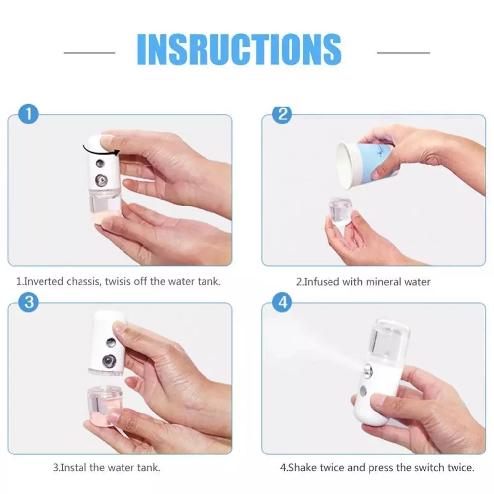 Nano Facial Mister Sprayer Por - Face Steamer ulasan dan harga
