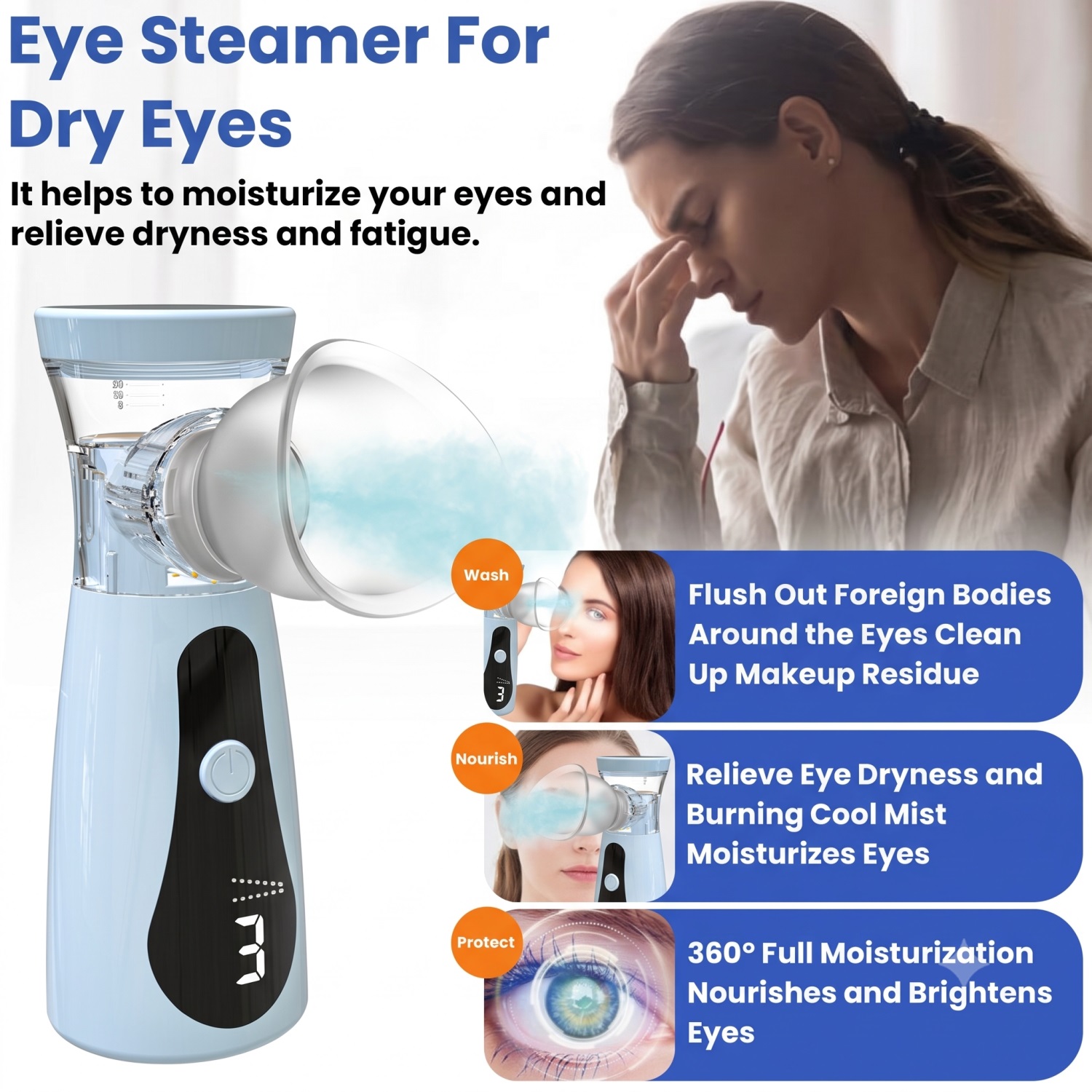 Alat Pelembap Nano untuk Mata, - Face Steamer ulasan dan harga