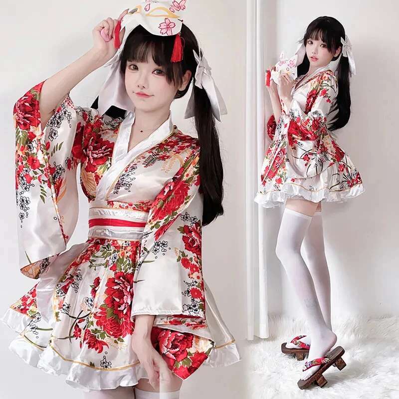 Gaun Kimono Modifikasi Jepang  - Bathrobe ulasan dan harga