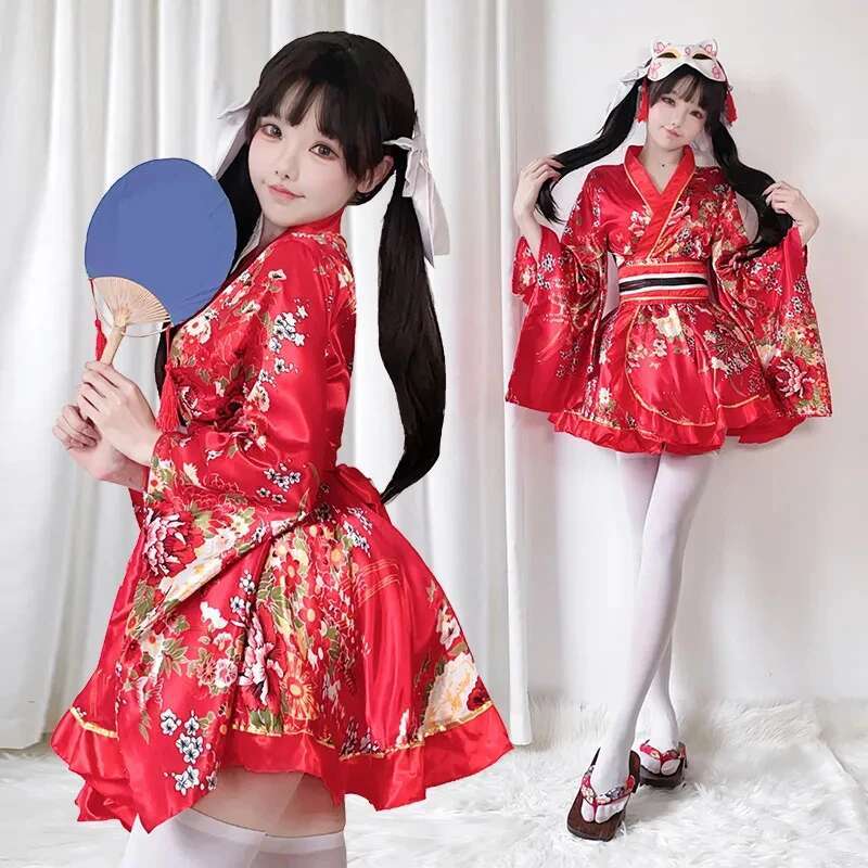 Gaun Kimono Modifikasi Jepang  - Bathrobe ulasan dan harga