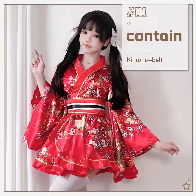 Gaun Kimono Modifikasi Jepang  - Bathrobe ulasan dan harga