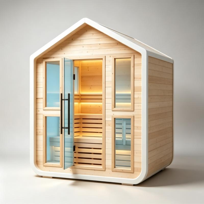 Kabin Sauna Mewah Kustom Kayu  - Spa Wellness Gym ulasan dan harga