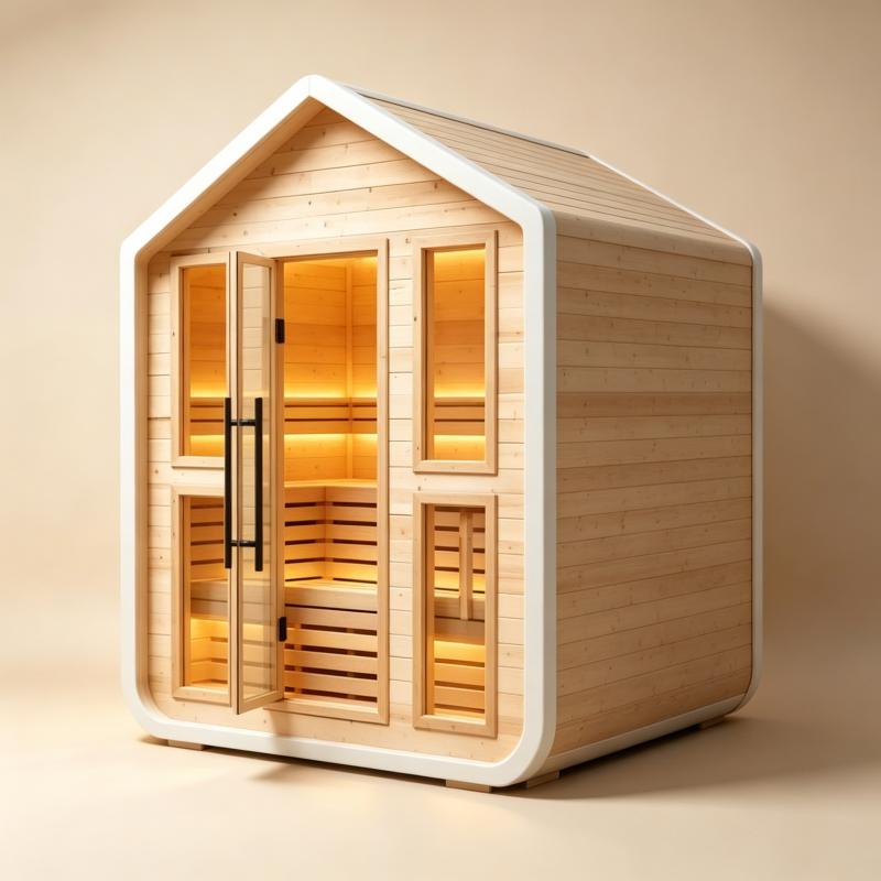 Kabin Sauna Mewah Kustom Kayu  - Spa Wellness Gym ulasan dan harga