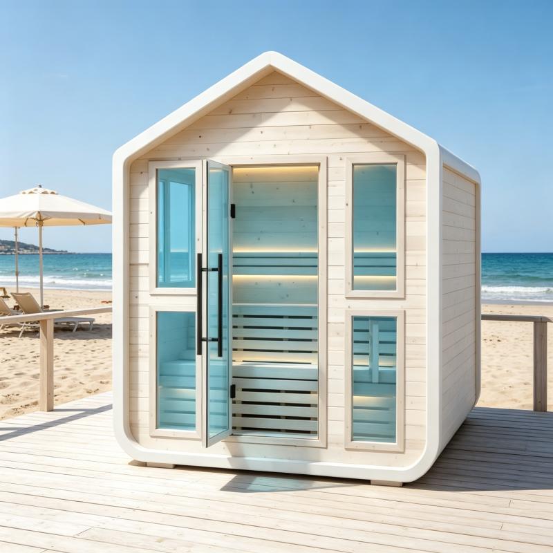 Kabin Sauna Mewah Kustom Kayu  - Spa Wellness Gym ulasan dan harga
