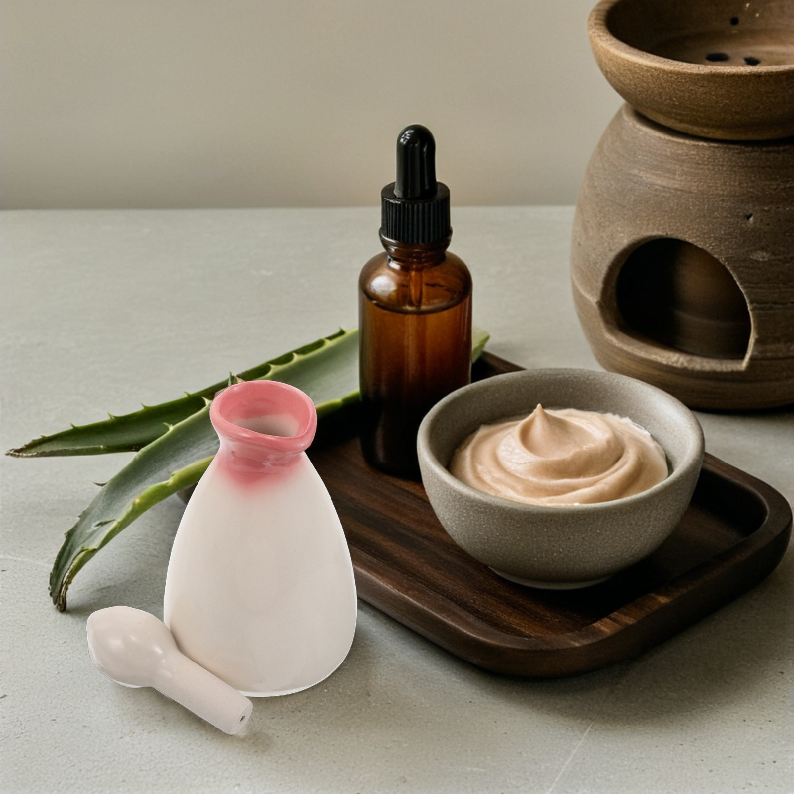 Botol Minyak Esensial Keramik  - Spa Massager ulasan dan harga