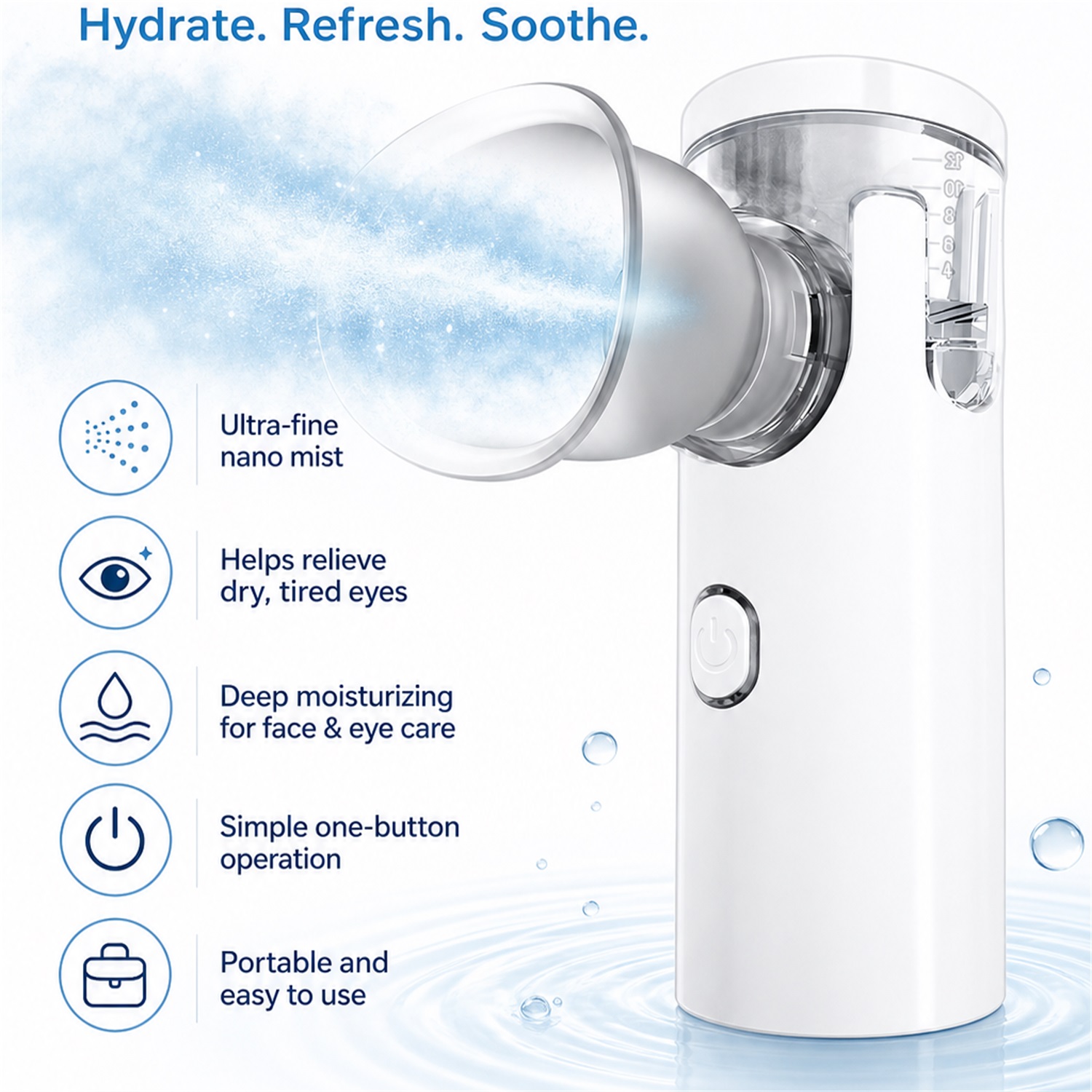 Alat Pijat Mata Nano Spray, Pe - Face Steamer ulasan dan harga