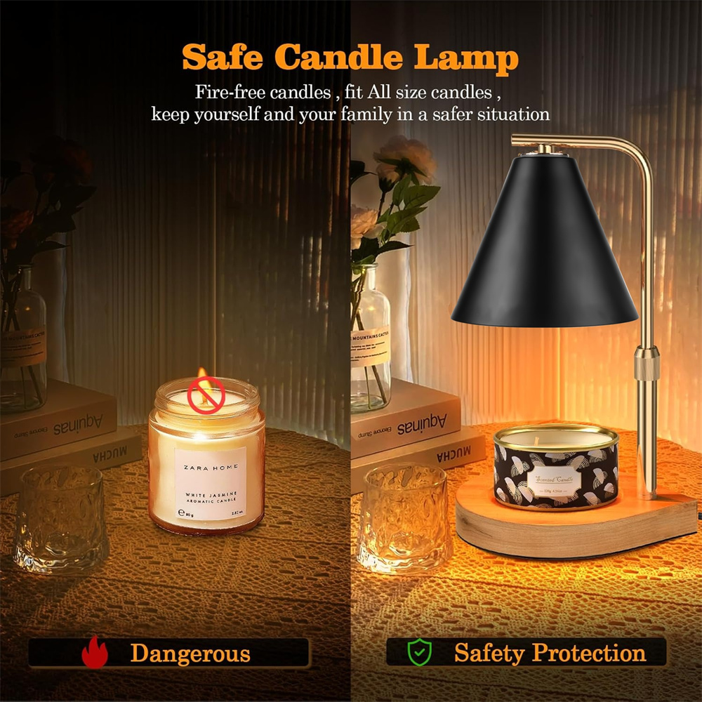 Lampu Pemanas Lilin Hitam deng - Wax Warmer ulasan dan harga