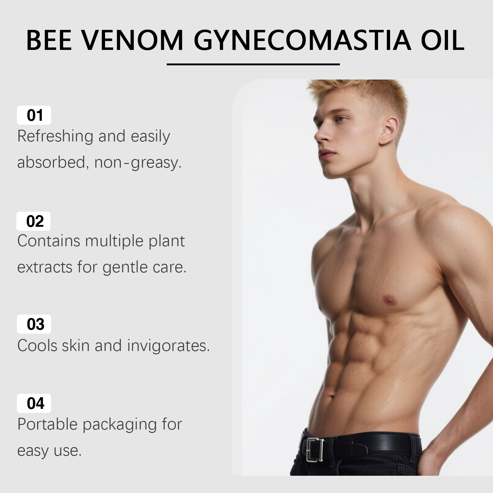 Minyak Gynecomastia Racun Leba - Body Oil ulasan dan harga