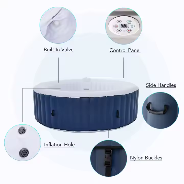 Bak Mandi Air Panas Tiup Bulat - Hot Tub ulasan dan harga