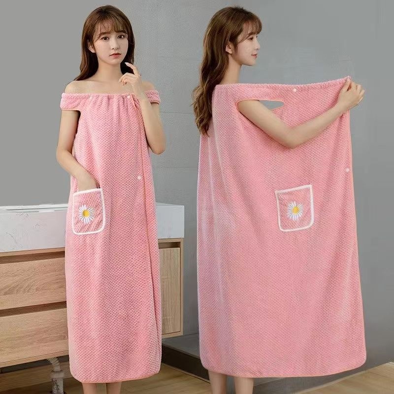 Handuk Mandi Bunga Merah Muda  - Spa Towel ulasan dan harga