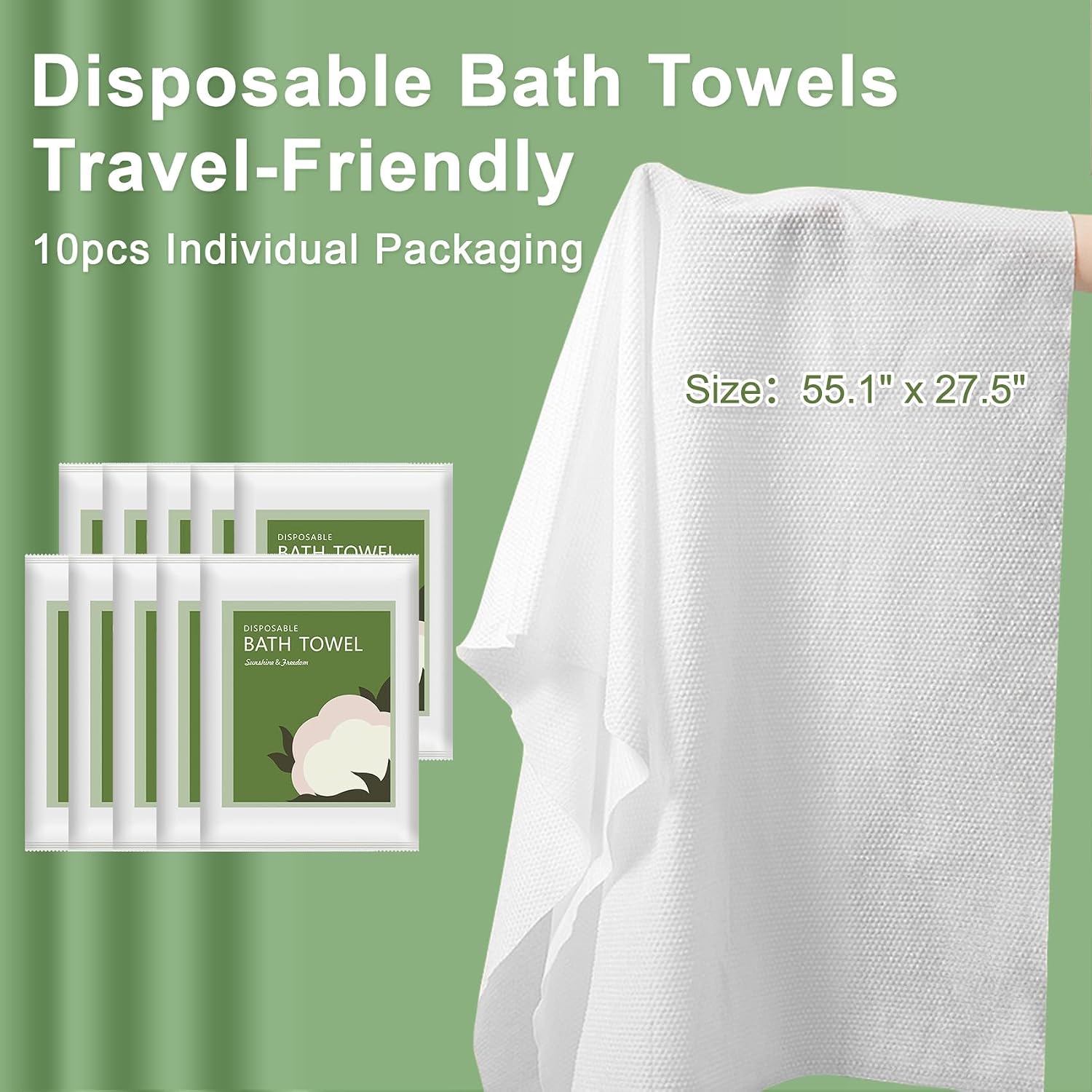 Handuk Mandi Sekali Pakai 10Pc - Spa Towel ulasan dan harga