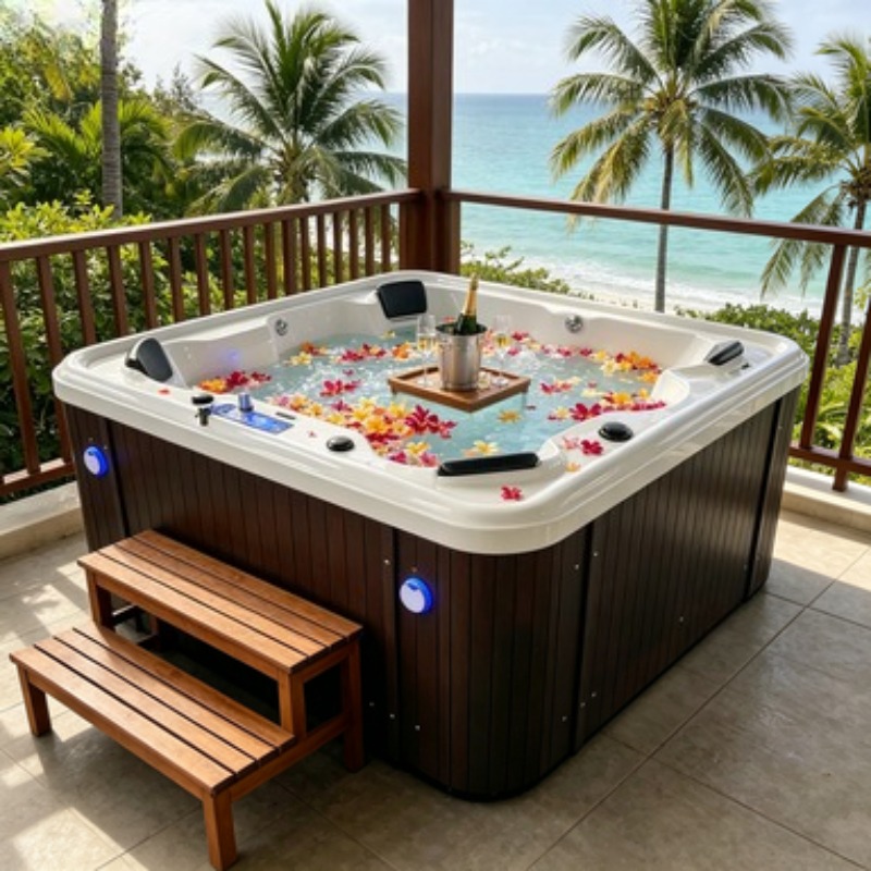 Bak Mandi Air Panas Akrilik Wh - Hot Tub ulasan dan harga