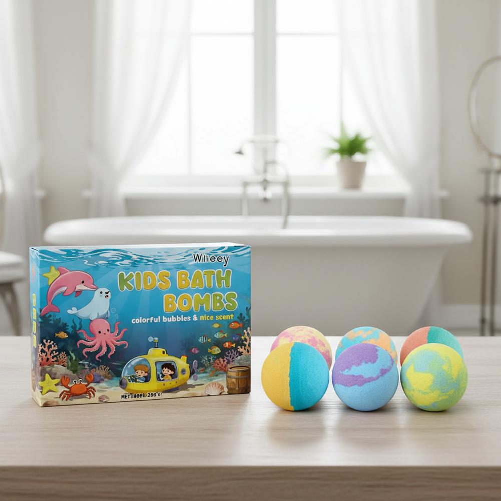6pcs/Kotak Bom Mandi Warna-war - Bath Salts ulasan dan harga