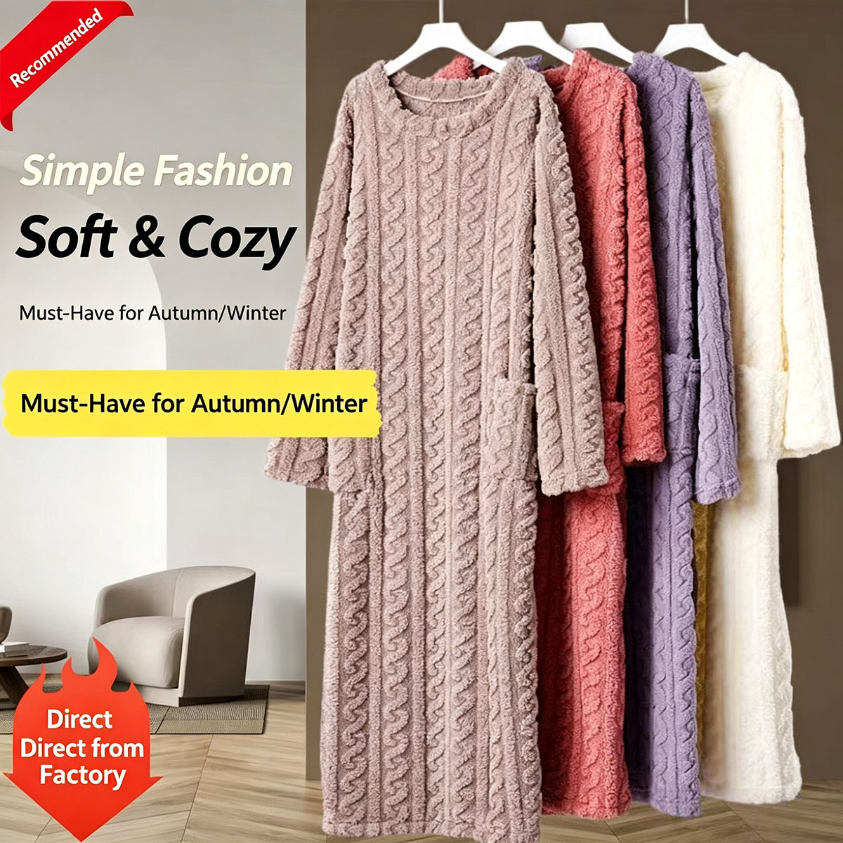 Gaun Tidur Beludru Karang Musi - Bathrobe ulasan dan harga