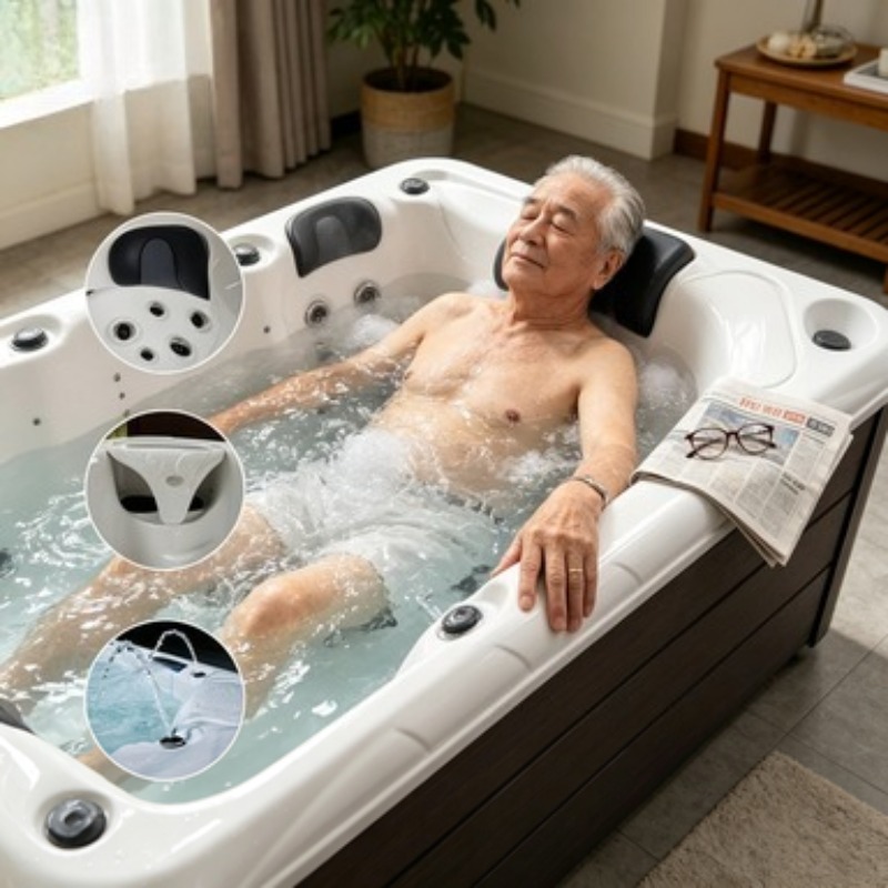 Bak Mandi Pijat Akrilik Whirlp - Hot Tub ulasan dan harga