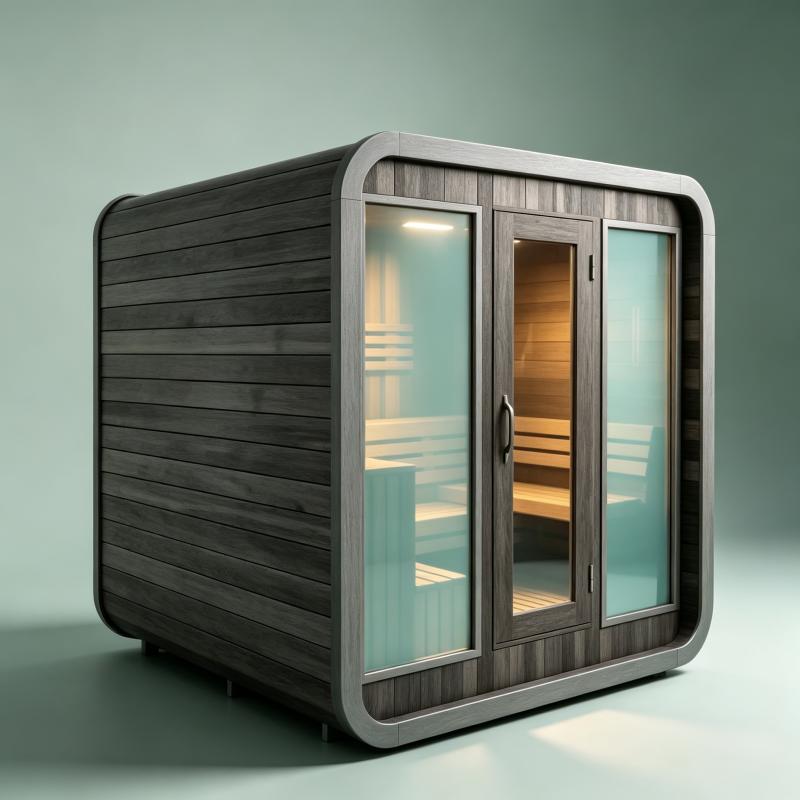 Ruang Sauna Mewah yang Dibuat  - Spa Wellness Gym ulasan dan harga
