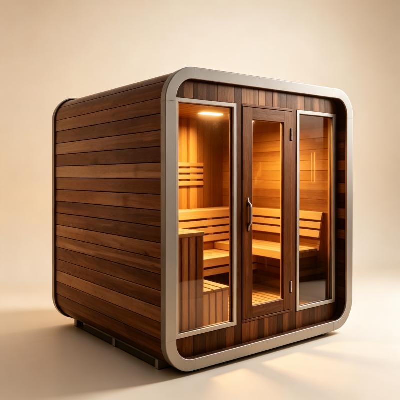 Ruang Sauna Mewah yang Dibuat  - Spa Wellness Gym ulasan dan harga