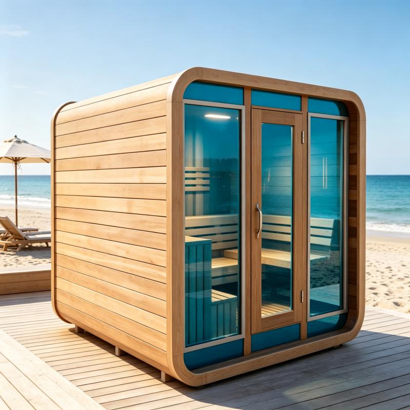 Ruang Sauna Mewah yang Dibuat  - Spa Wellness Gym ulasan dan harga