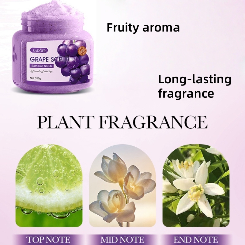 Grape Bath Salt Scrub 350g, Ek - Bath Salts ulasan dan harga