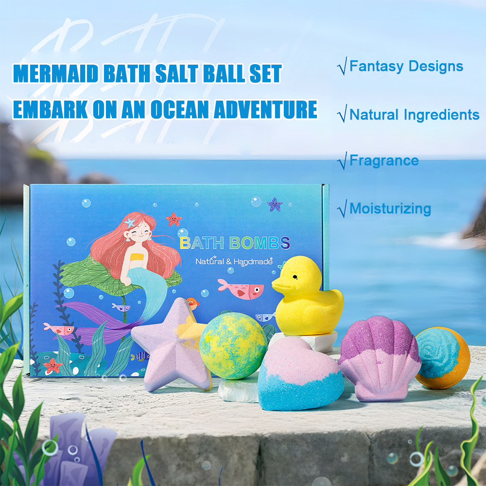 6Pcs Set Hadiah Bom Mandi untu - Bath Salts ulasan dan harga