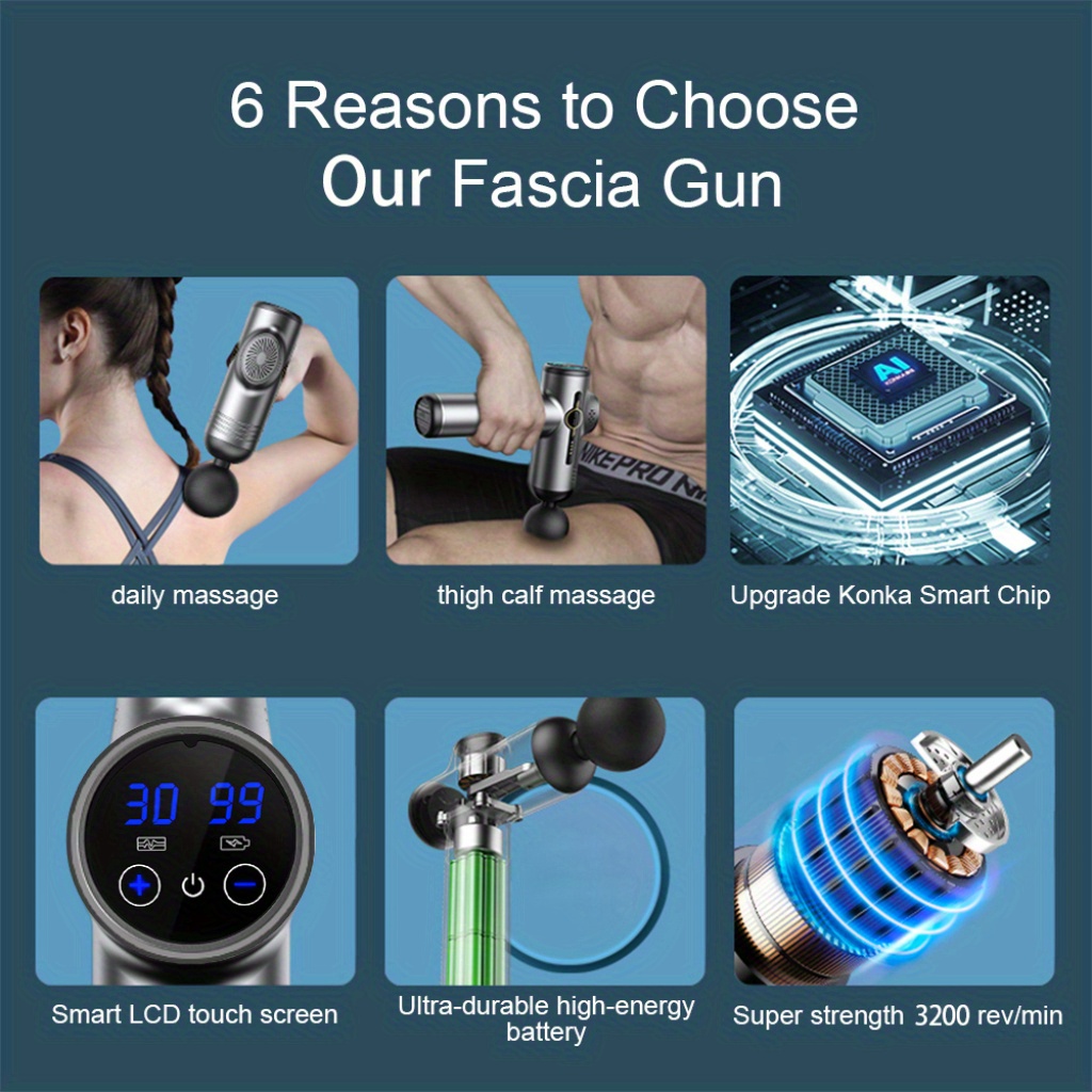 Alat pijat elektrik, peralatan - Massage Gun ulasan dan harga