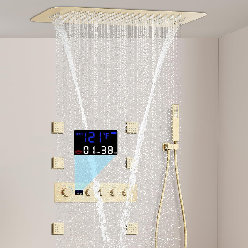 Sistem Shower Termostatis Digi - Body Brush ulasan dan harga