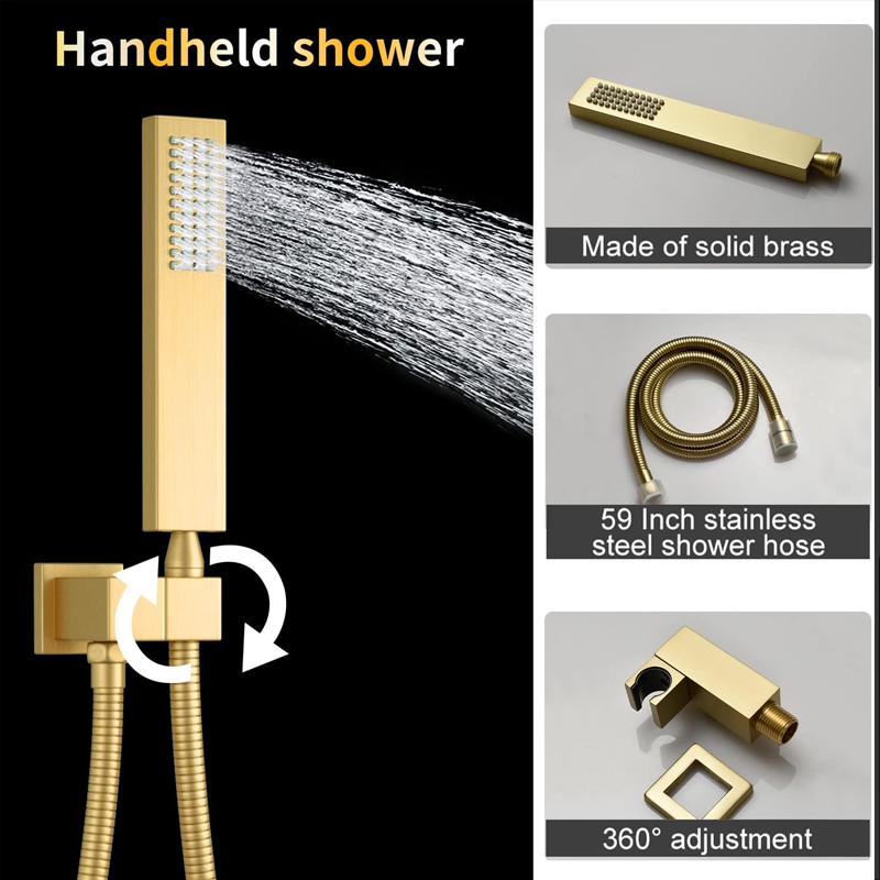 Sistem Shower Termostatis Digi - Body Brush ulasan dan harga